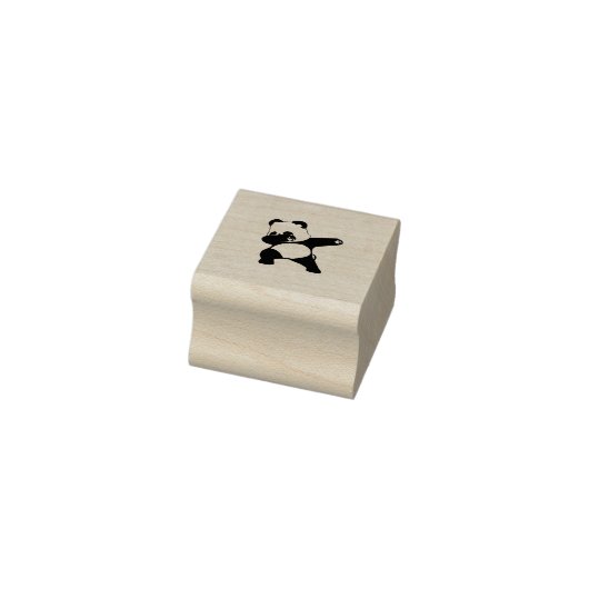 Dabende Panda Rubberstempel (Stempel)