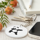 Dabende Panda  Sleutelhanger (Voorkant Rechts)