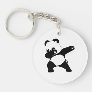 Dabende Panda Sleutelhanger