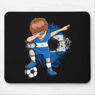 Dabende Voetbaljongen Nicaragua Jersey Nicaragua V Muismat