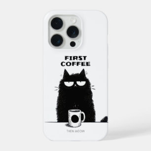 D'abord du café puis Miaou – Chat drôle amateur de