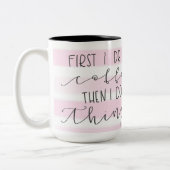 D'abord je bois la tasse barrée par rose de café (Gauche)