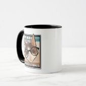 D'abord je bois le café Funny Cat café Mug (Devant gauche)