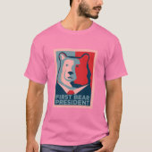 D'abord Premium T-shirt d'ours du Président Men's (Devant)