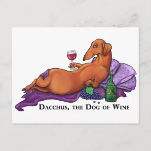 Dacchus Dog of Wine Briefkaart