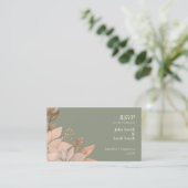 D'accompagnement 3,5 x 2 RSVP Mariage - Carte Sage Green (Debout devant)