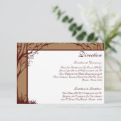 D'accompagnement 3,5 x 5, Carte de direction Arbre d'automne (Debout devant)