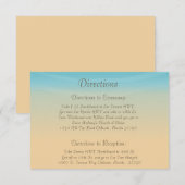 D'accompagnement 3,5 x 5 Carte de direction Ocean Beach Shore Seash (Devant / Derrière)