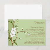 D'accompagnement 3,5 x 5 Direction Carte Fleurs de bois de chien (Devant / Derrière)