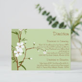 D'accompagnement 3,5 x 5 Direction Carte Fleurs de bois de chien (Debout devant)