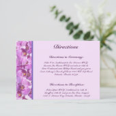 D'accompagnement 3,5 x 5 Direction Carte Orchidées violettes sur la (Debout devant)