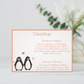 D'accompagnement 3,5 x 5 Direction Carte Penguin Love (Debout devant)
