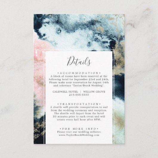 D'accompagnement Abstrait - Détails du Mariage céleste Carte de boî (Devant)