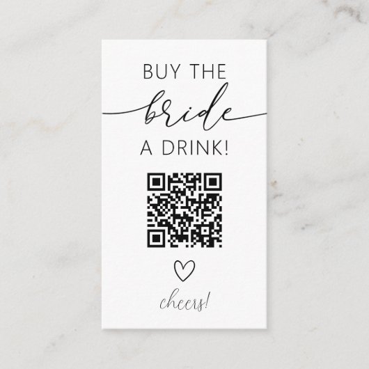 D'accompagnement Acheter la carte de fermeture de code QR de l'épou (Devant)