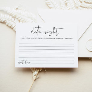 D'accompagnement ADELLA Moderne Minimale Date Nuit Idées Carte Jeu