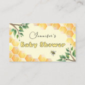 D'accompagnement Afficher la carte d'insertion de Baby shower (Dos)