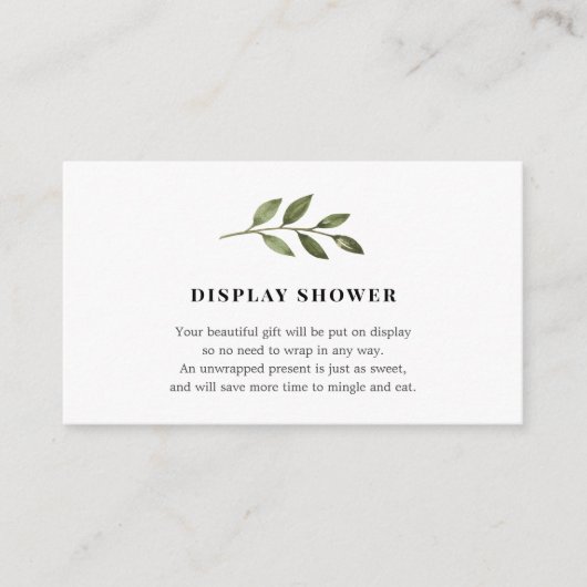 D'accompagnement Afficher la carte d'insertion de Baby shower (Devant)