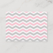 D'accompagnement Afficher la carte d'insertion de baby shower fille (Dos)