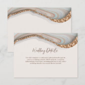 D'accompagnement Agate Stone Marbre Détails Carte de boîtier (Devant / Derrière)