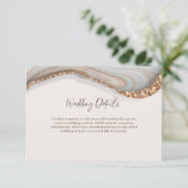 D'accompagnement Agate Stone Marbre Détails Carte de boîtier (Debout devant)