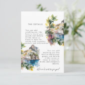 D'accompagnement Amalfi Coast Italie - carte d'information mariage  (Debout devant)