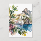 D'accompagnement Amalfi Coast Italie - carte d'information mariage  (Dos)