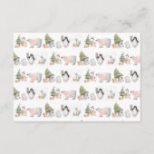 D'accompagnement Amis d'hiver | Carte de conseil de Baby shower de  (Dos)