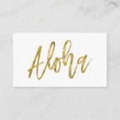 D'accompagnement Ananas Aloha Mariage Carte Site Web Insérer (Dos)