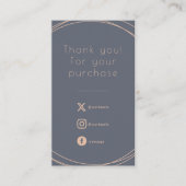 D'accompagnement Anneaux rustiques, insérer la carte pour les comma (Devant)