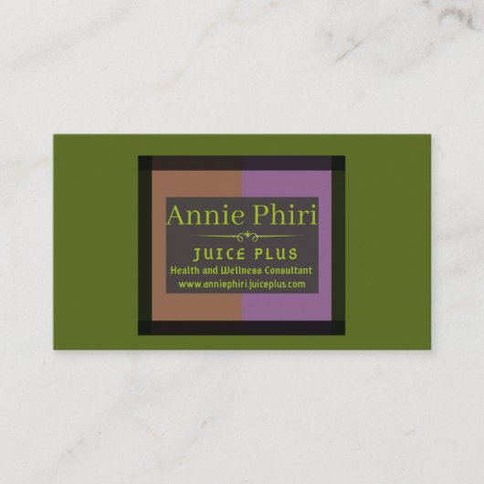 D'accompagnement Annie Phiri Carte de visite (Devant)