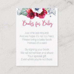 D'accompagnement Apportez la carte d'insertion de Baby shower Book