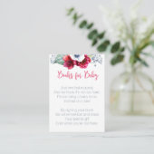 D'accompagnement Apportez la carte d'insertion de Baby shower Book (Debout devant)