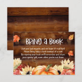 D'accompagnement Apportez un livre au lieu d'une insertion de carte (Devant / Derrière)