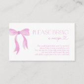 D'accompagnement Apportez Une Carte De Bow Bow Rose Recette (Devant)