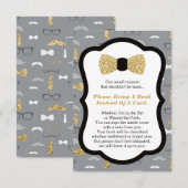 D'accompagnement Apportez Une Carte De Livre, Little Man, Faux Part (Devant / Derrière)