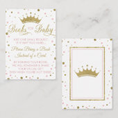 D'accompagnement Apportez Une Carte De Livre, Princesse, Baby showe (Devant / Derrière)