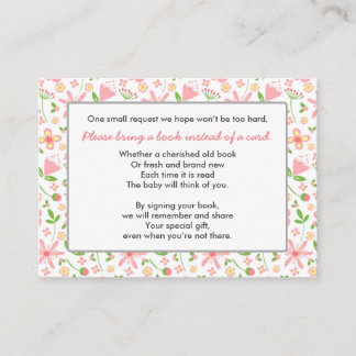 D'accompagnement Apportez une carte d'insertion Baby shower livre r