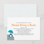 D'accompagnement Apportez une carte d'insertion Bleu de pingouin mi (Devant / Derrière)