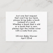 D'accompagnement Apportez une carte d'insertion de livre, des coule (Dos)