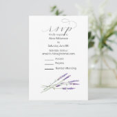 D'accompagnement Aquarelle décontractée de la carte RSVP (Debout devant)