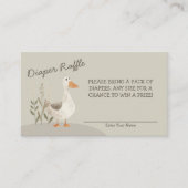 D'accompagnement Aquarelle Goose Diaper Raffin - Carte de boîtier (Devant)