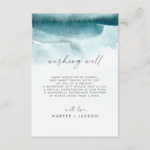 D'accompagnement Aquarelle moderne   Carte de bien-être de Mariage 