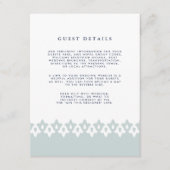 D'accompagnement Arabesque Mariage - Carte de détails | Mist (Devant)
