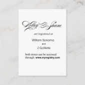 D'accompagnement Art Deco Beach Détails Carte d'enregistrement (Dos)