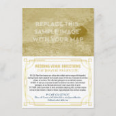 D'accompagnement Art Déco Détails du Mariage Carte Informations sur (Dos)