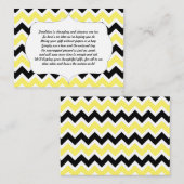 D'accompagnement Aucun baby shower de carte d'insertion d'emballage (Devant / Derrière)