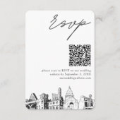 D'accompagnement Austin Wedding RSVP QR Code Carte de petit boîtier (Devant)