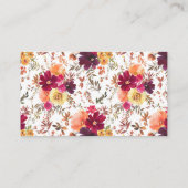 D'accompagnement Automne Chute Floral Déchets Carte de fermeture (Dos)