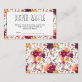 D'accompagnement Automne Chute Floral Déchets Carte de fermeture (Devant / Derrière)