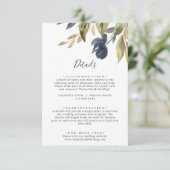 D'accompagnement Automne Green Détails du Mariage Carte de boîtier (Debout devant)